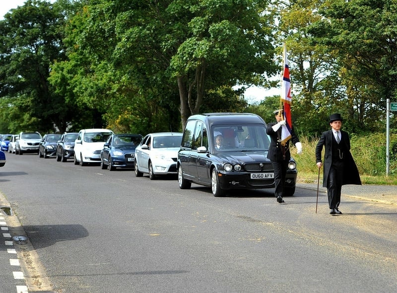 Mike Cole's funeral